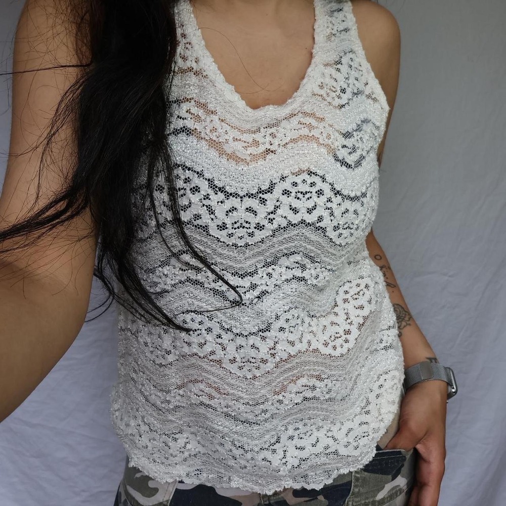 Boho Cream Lacey Top